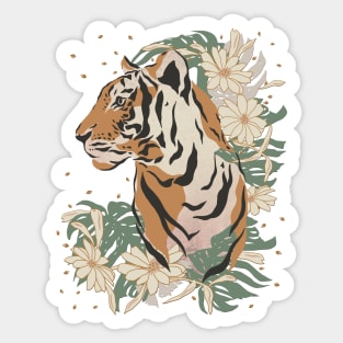 Tiger Boho Jungle Style Sticker